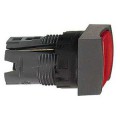 tête carrée pour bouton poussoir diam 16 rouge