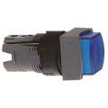 tête carrée pour bouton poussoir lumineux diam 16 bleu