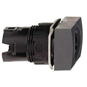 tête rectangulaire pour bouton tournant lumineux 3 positions diam 16 noir