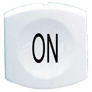 capsule lisse ON blanc pour poussoir carré diam 16