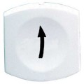 capsule lisse flèche haute blanc pour poussoir carré diam 16