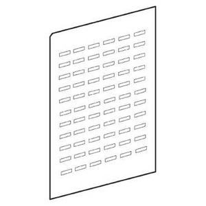 planche de 66 étiquettes diam 16 rectangulaire non marquée, à imprimer