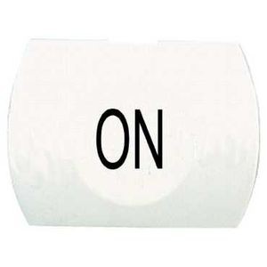 capsule lisse ON blanc pour poussoir rectangulaire diam 16