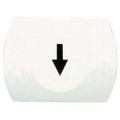 capsule lisse flèche basse blanc pour poussoir rectangulaire diam 16