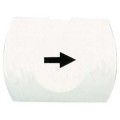 capsule lisse flèche droite blanc pour poussoir rectangulaire diam 16