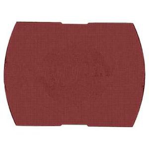 capsule lisse rouge pour poussoir rectangulaire diam 16