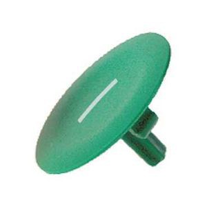 Harmony cabochon lisse I - vert pour poussoir rond Ø22
