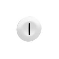 Harmony capsule de bouton-poussoir blanc - marqué I noir - jeu de 10