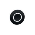 Harmony capsule de bouton-poussoir noir - marqué O blanc - jeu de 10