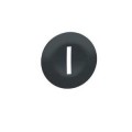 Harmony capsule de bouton-poussoir noir - marqué I blanc - jeu de 10