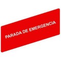 Harmony étiquette - Ø22 - 8 x 27 mm - PARADA DE EMERGENCIA