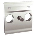 Schneider Unica Aluminium couvercle TV/FM 2 modules
