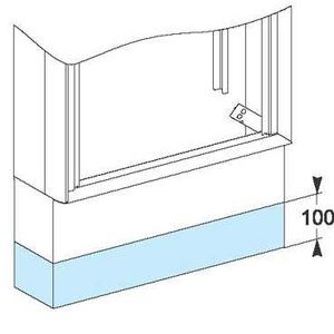 Réhausse de socle armoire 100 mm