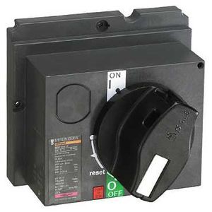 Commande rotative frontalens 100..250 - poignée noire - Schneider Electric - 29337