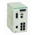 switch Ethernet managé standard - 7 ports cuivre - 1 port fibre monomode