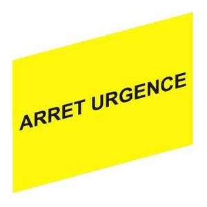 Harmony étiquette ARRET D’URGENCE 18x27mm - pour porte-étiquette 30x50mm