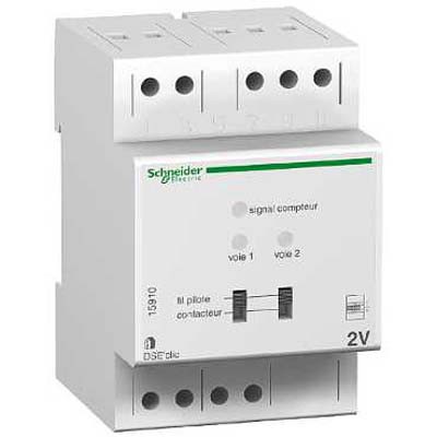 Délesteur 2 Voies Schneider pour compteur électronique EDF - Monophasé - DSE2 Modulaire