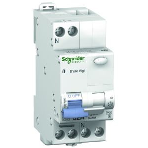 disjoncteur modulaire Multi 9 Déclic Vigi 1 pôle plus N 20 A courbe C - Schneider Electric - 20554