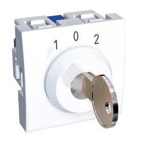 Schneider Altira interrupteur clé 3 positions 16 A - blanc polaire