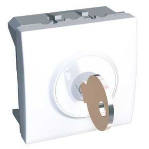 Schneider Altira bouton-poussoir clé 3 positions 10 A - blanc polaire