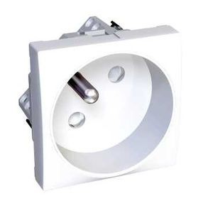 Schneider Altira Prise de courant 2P+T Rotoclip - blanc polaire