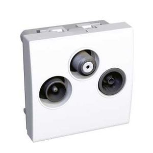Schneider Altira TV/FM/SAT 1 entree - blanc polaire