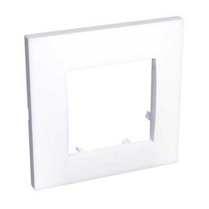 Schneider Altira plaque 2 postes - montage horizontal - entraxe 71 mm - blanc polaire