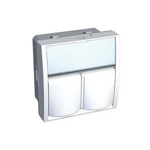 Schneider Altira enjoliveur double Keystone-AMP - RJ45