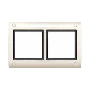 Plaques de finition Aquadesign standard, 2 postes, sable