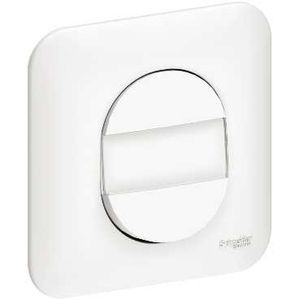 Schneider Ovalis poussoir à fermeture porte-étiquette 10 A avec plaque - Schneider Electric - S260266