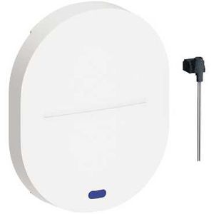 Enjoliveur Avec Voyant LED Bleu Touche Simple Blanc Ovalis Schneider Electric
