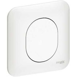 Ovalis - Obturateur avec plaque Blanc - Schneider Electric