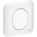 Obturateur Blanc Avec Plaque Ovalis Schneider Electric