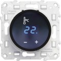 Thermostat Noir Fil Pilote à Ecran Tactile Odace Schneider