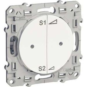 Variateur à poussoir blanc Schneider Odace PlusLink 