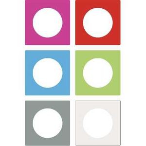 Plaque de Finition Monoposte Mutlicolore Odace Schneider Electric- Lot de 3 Feuillets 6 Couleurs