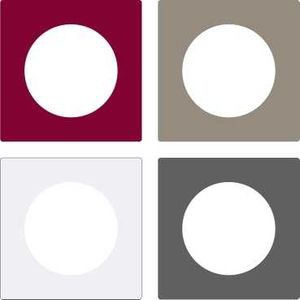 Feuillets 4 couleurs Schneider Odace You pour plaque transparente 1 poste Lot de 2 