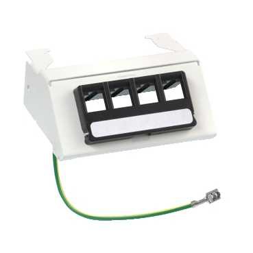 Panneau de Brassage LexCom Home Schneider 4 RJ45 S-One