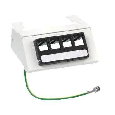 Panneau de Brassage LexCom Home Schneider Electric - 4 RJ45 - S-One