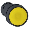 Harmony bouton-poussoir affleurant - Ø22 - jaune - à accrochage - 1F