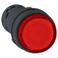 Harmony bouton poussoir lumineux - Ø22 - BA9s rouge - à accrochage - 1F - 230v