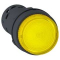 Harmony bouton poussoir lumineux - Ø22 - BA9s jaune - à accrochage - 1F -230v