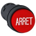 Harmony bouton-poussoir dépassant - Ø22 - rouge -1O - Blanc ARRET