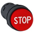 Harmony bouton-poussoir dépassant - Ø22 - rouge -1O -Blanc STOP