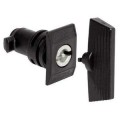 Serrure Thalassa PLM Schneider Electric – avec Insert Double Barre (3 mm) - Écusson Rectangulaire