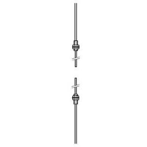 fibre optique pour amplificateur plastique 0,09 m portée 50 mm