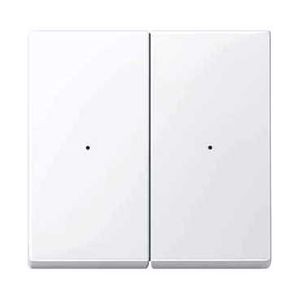 M-Plan KNX, commande double sans marquage Antimicrobien brillant