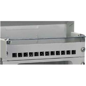 Schneider Plast 1U 10P 12 dec. RJ45 SLIM