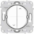 Interrupteur 2 Boutons Blanc pour Volet Roulant Ovalis Schneider – Fixation par Vis
