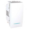 Schneider Unica Blanc va-et-vient lumineux (localisation) 10 A connexion rapide 1 module